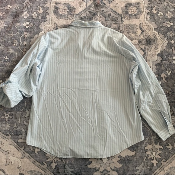 Vintage Napa Valley Blue Striped Embroidered Button Down Size M - Picture 8 of 10
